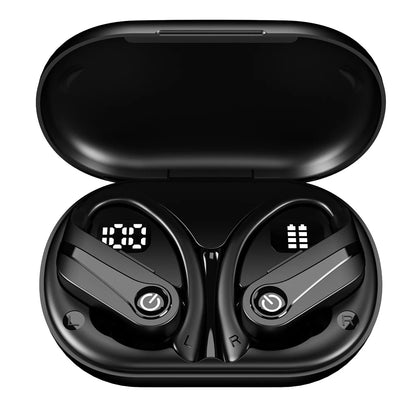 Waterproof Bluetooth 5.3 Hook Earbuds with Mic